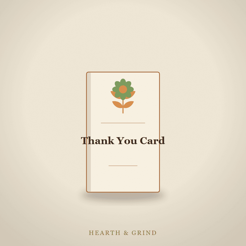 “Thank You” Card